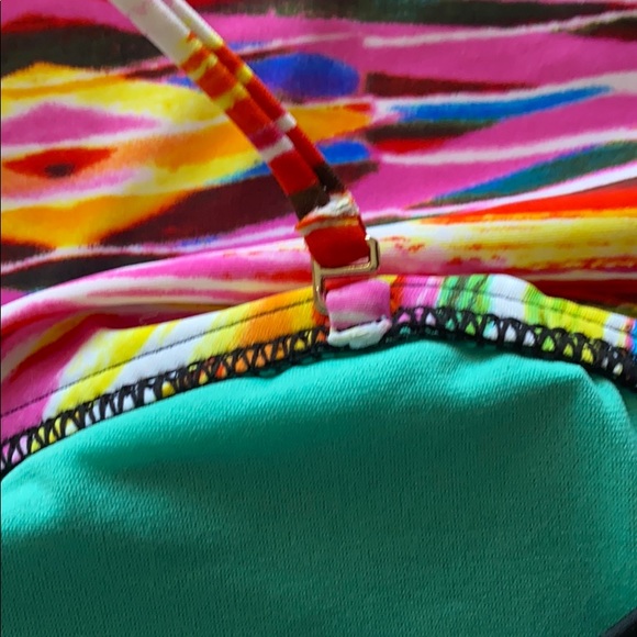 Bandeau Ruffle Flounce Halter Swim Top - Picture 4 of 4